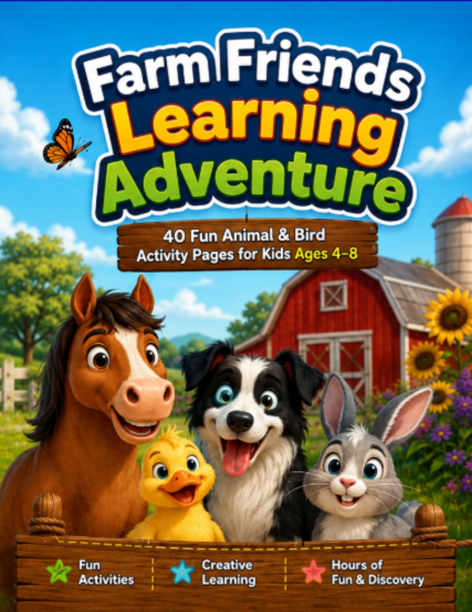 Cover of the Wonder Nest book Farm Friends Learning Adventure